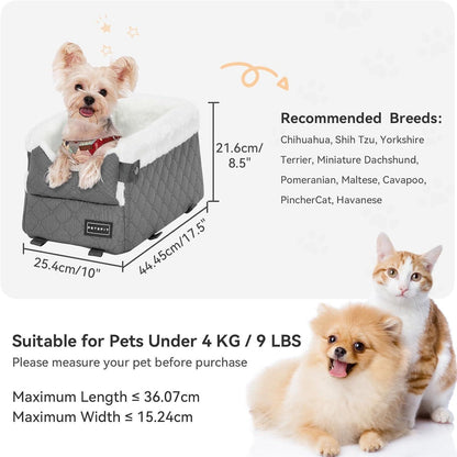 Hundesitz Mittelkonsole Auto für kleine Hunde bis 4kg