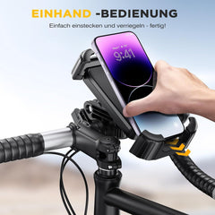Handyhalterung Fahrrad 360° Lenker Halter iPhone Samsung Smartphone