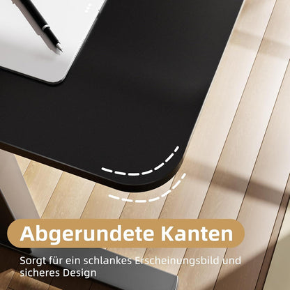 Elektrischer Höhenverstellbarer Schreibtisch 110x60cm Schwarz