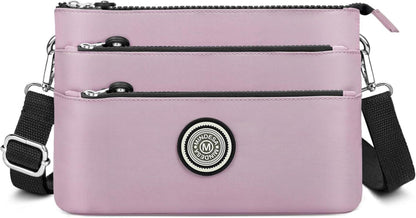 Umhängetasche Damen Nylon Wasserdicht Crossbody Bag Vielzahl Fächer