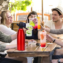 Soda Wassersprudler 1L mit Druckregler Aluminium für Säfte