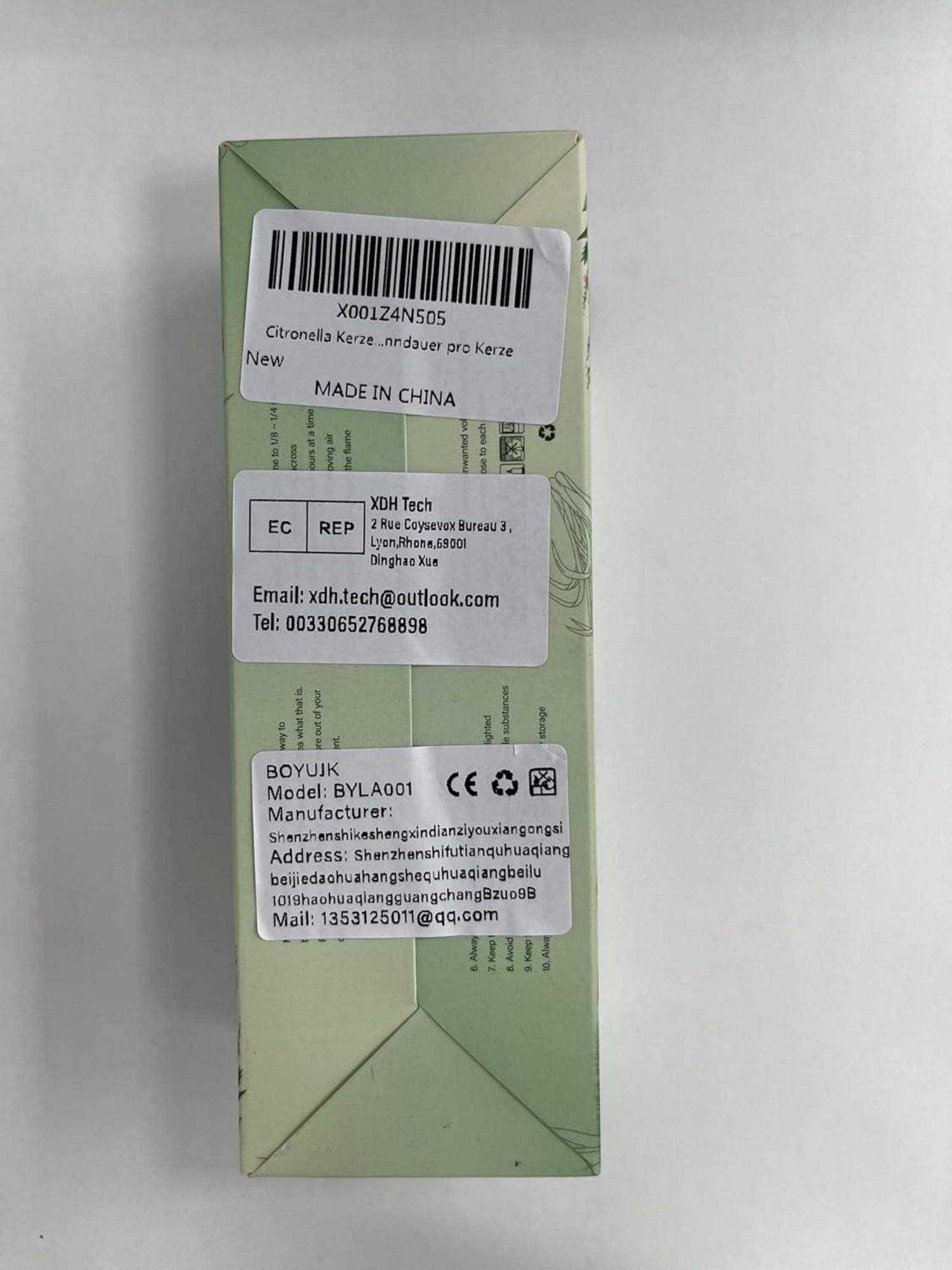 Citronella Kerze 3er Set Sojawachs Outdoor Garten Terrasse 36-40h