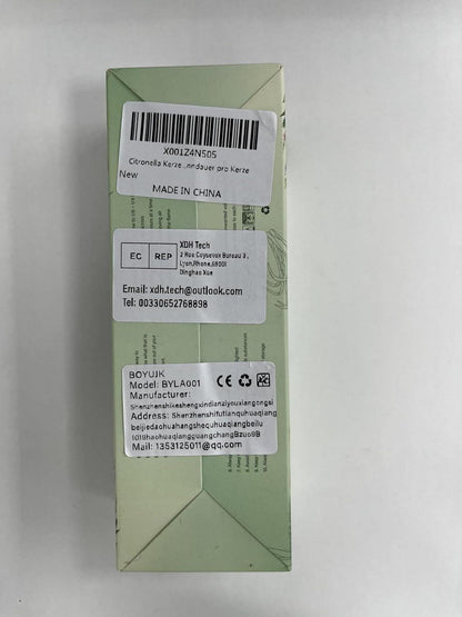 Citronella Kerze 3er Set Sojawachs Outdoor Garten Terrasse 36-40h