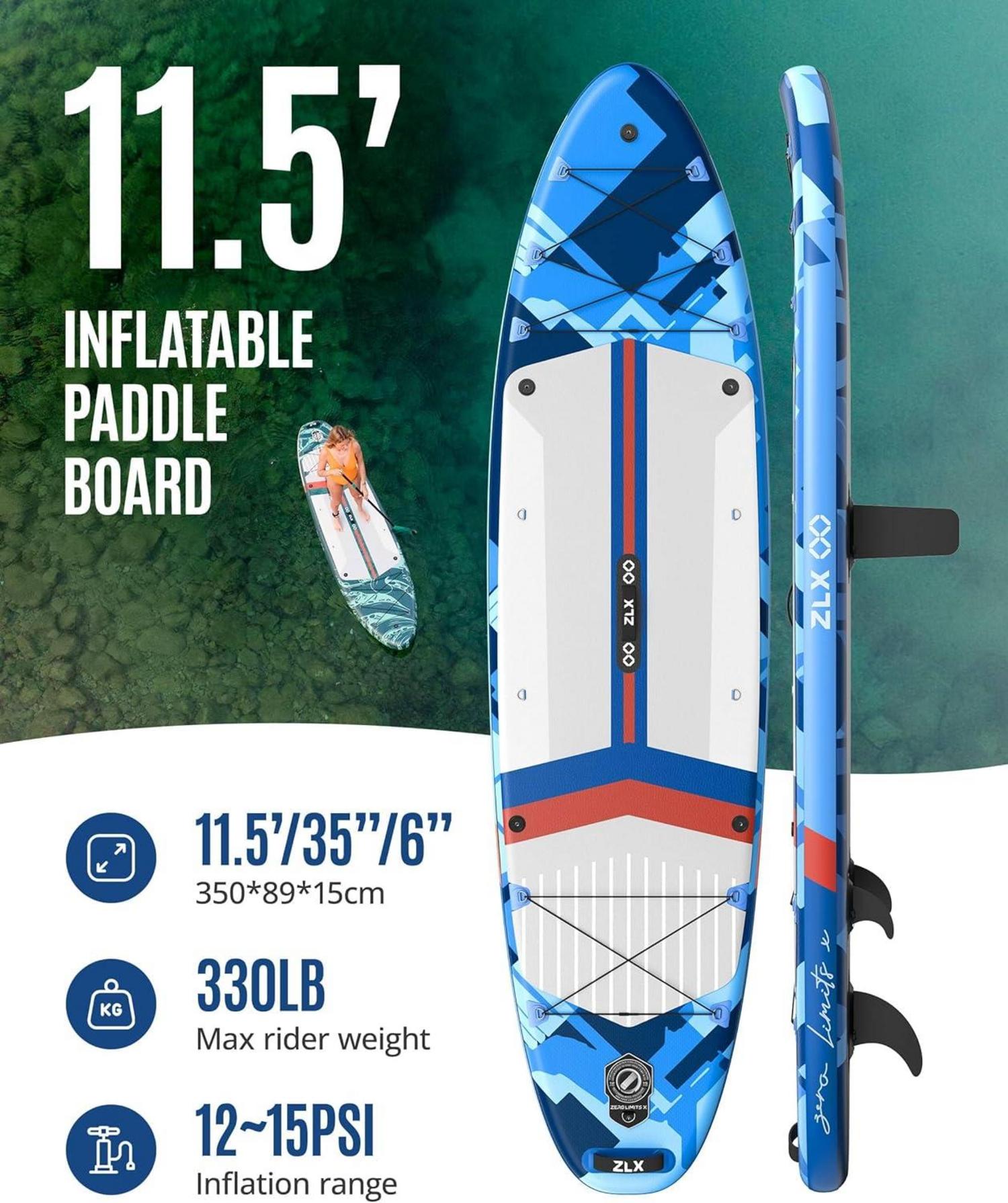 Aufblasbares Stand Up Paddle Board 350cm - Premium SUP Board Stand