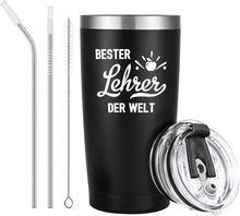 Livole Lehrer Geschenk Abschied Edelstahl Weinbecher 600ml