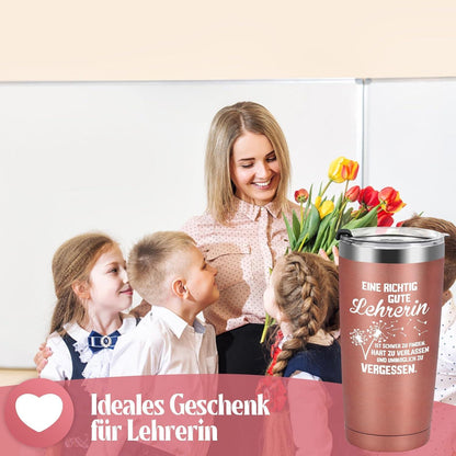 Lehrerin Geschenk Thermobecher 600ml Kaffee Becher to go