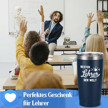 Abschiedsgeschenk Lehrer 600ml Edelstahl Weinbecher