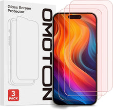 Panzer Schutzglas für iPhone 15/15 Pro, 9H Härte, 3 Stück