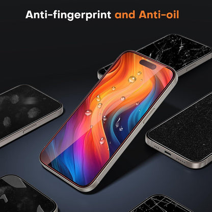 Panzer Schutz Glas für iPhone 15/15 Pro, Augenschutz, 3 Stück