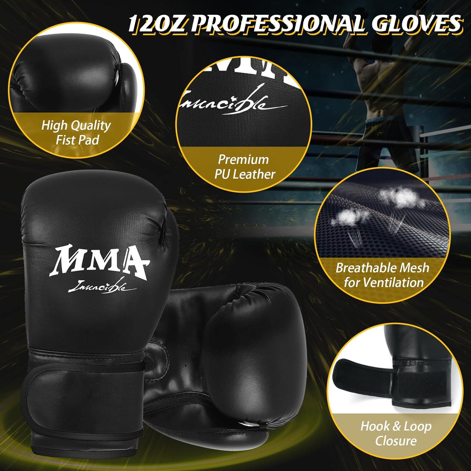 Boxsack 180cm für Erwachsene mit Luftpumpe & Handschuhen MMA Muay Thai Training