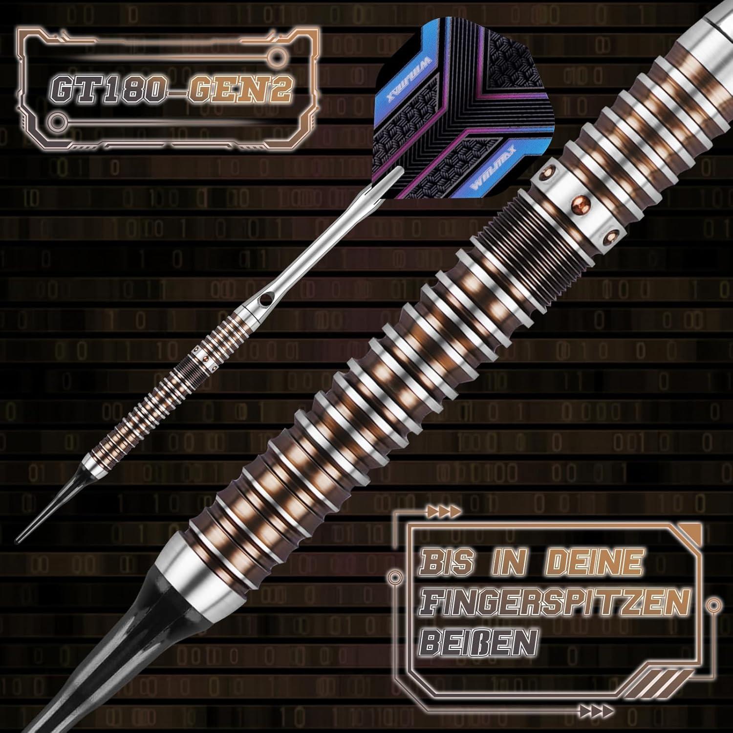 WIN.MAX Dartpfeile 90% Tungsten 3 Stück 16-28g Profi Darts