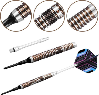 WIN.MAX Professionelle Dartpfeile 90% Tungsten 16-28g Wolfram Stahl Darts