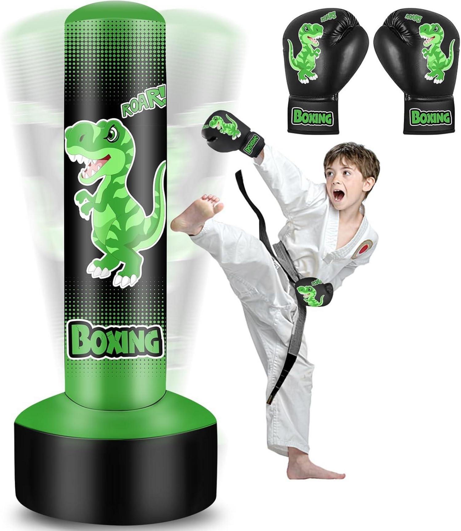 Boxsack Kinder 165cm Aufblasbarer für MMA Karate Taekwondo