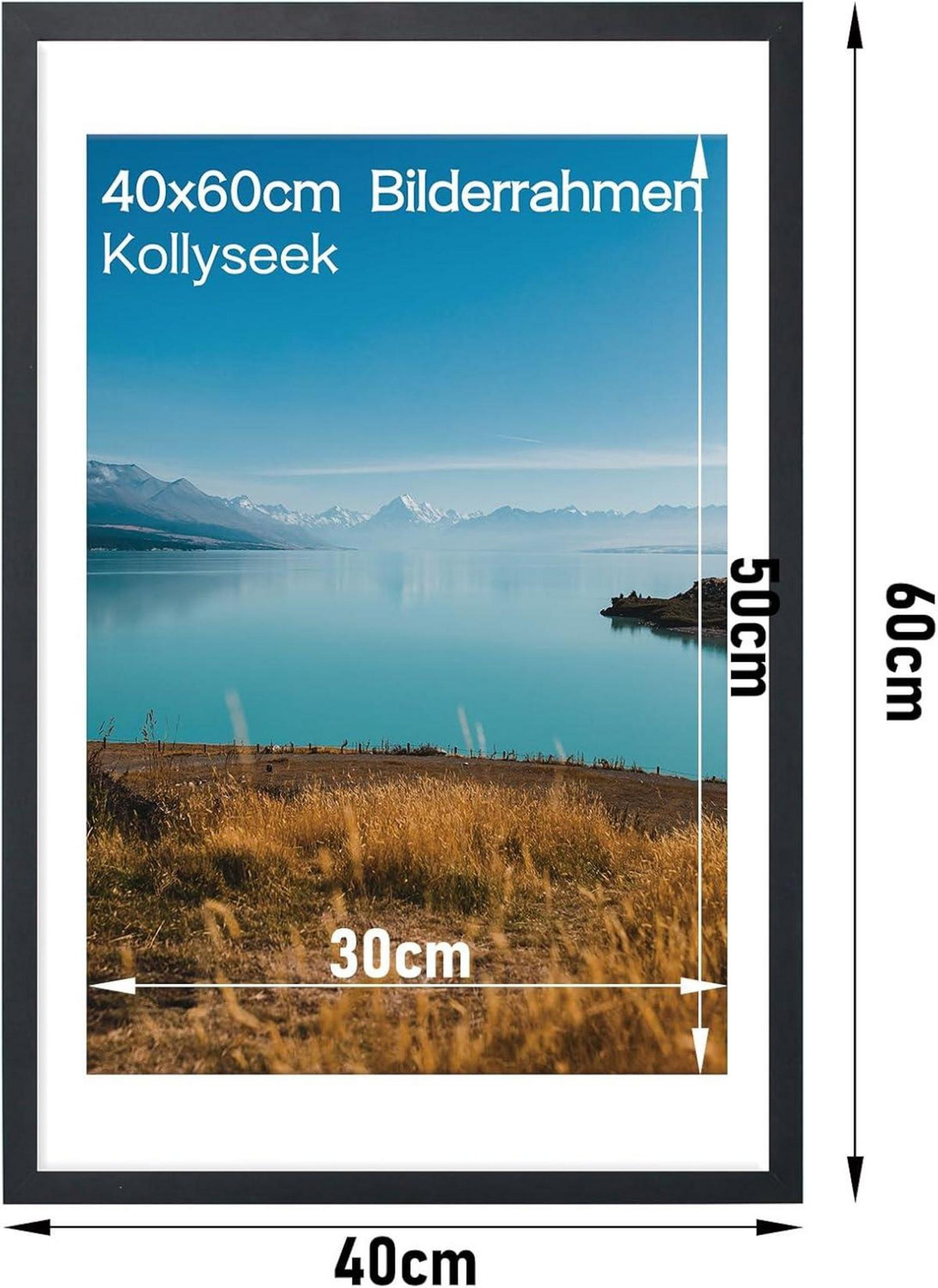 Kollyseek 3er Set Bilderrahmen 40x60 cm MDF Acrylglas