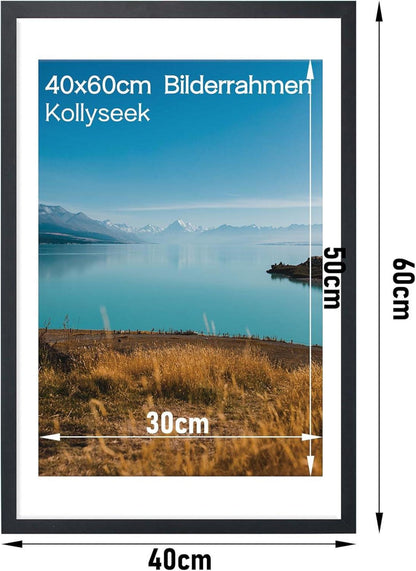 Kollyseek 3er Set Bilderrahmen 40x60 cm MDF Acrylglas