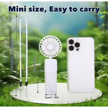 Tragbarer Handventilator mit Wassernebel 4000mAh Mini