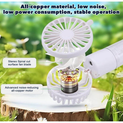 Tragbarer Handventilator mit Wassernebel 4000mAh Mini