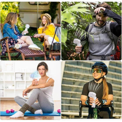 Tragbarer Handventilator mit Wassernebel 4000mAh Mini