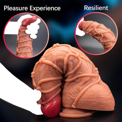 Realistischer Dildo mit Saugnapf für G-Punkt-Stimulation