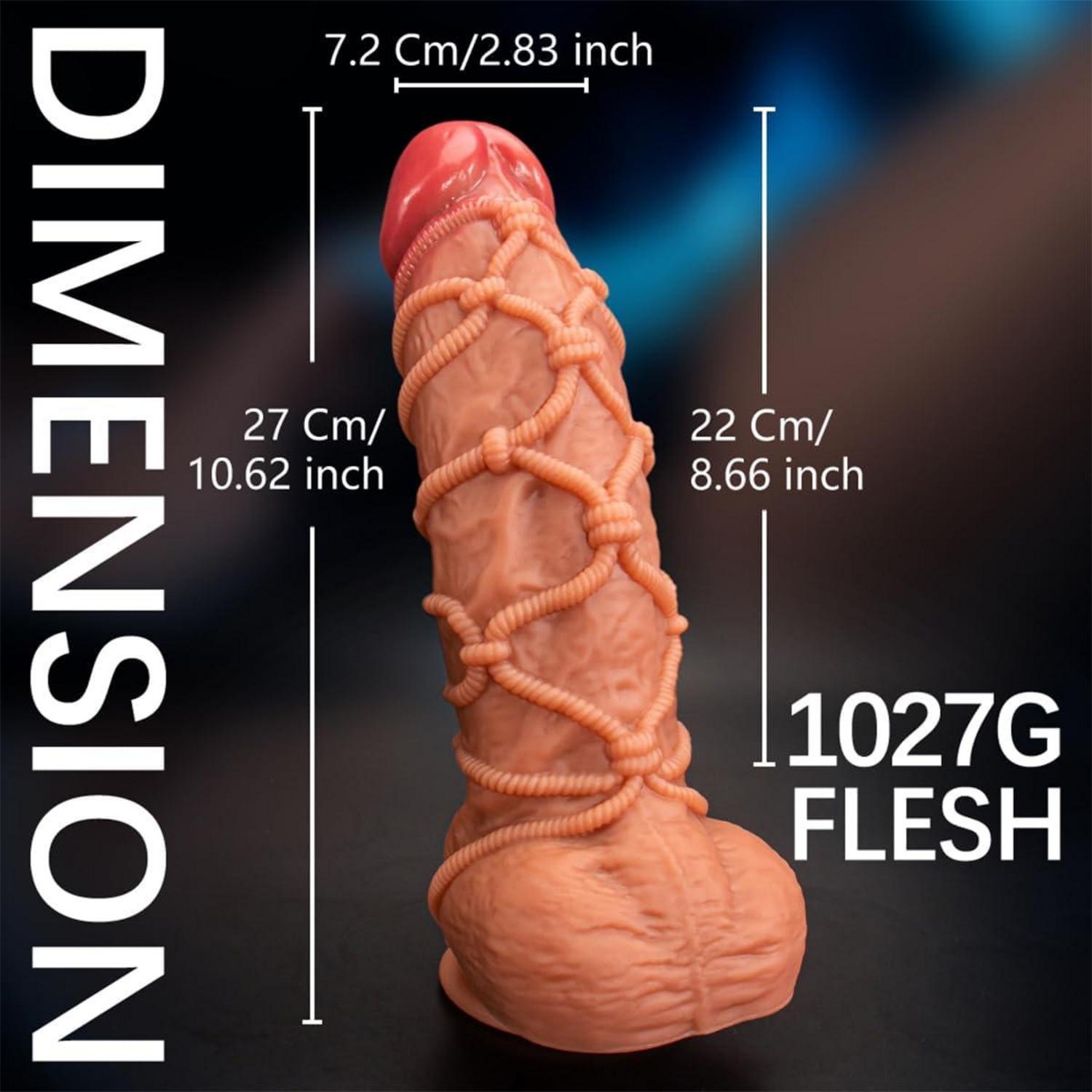 Silikon Realistischer Dildo 27cm G-Punkt Saugnapf Anal Sexspielzeug