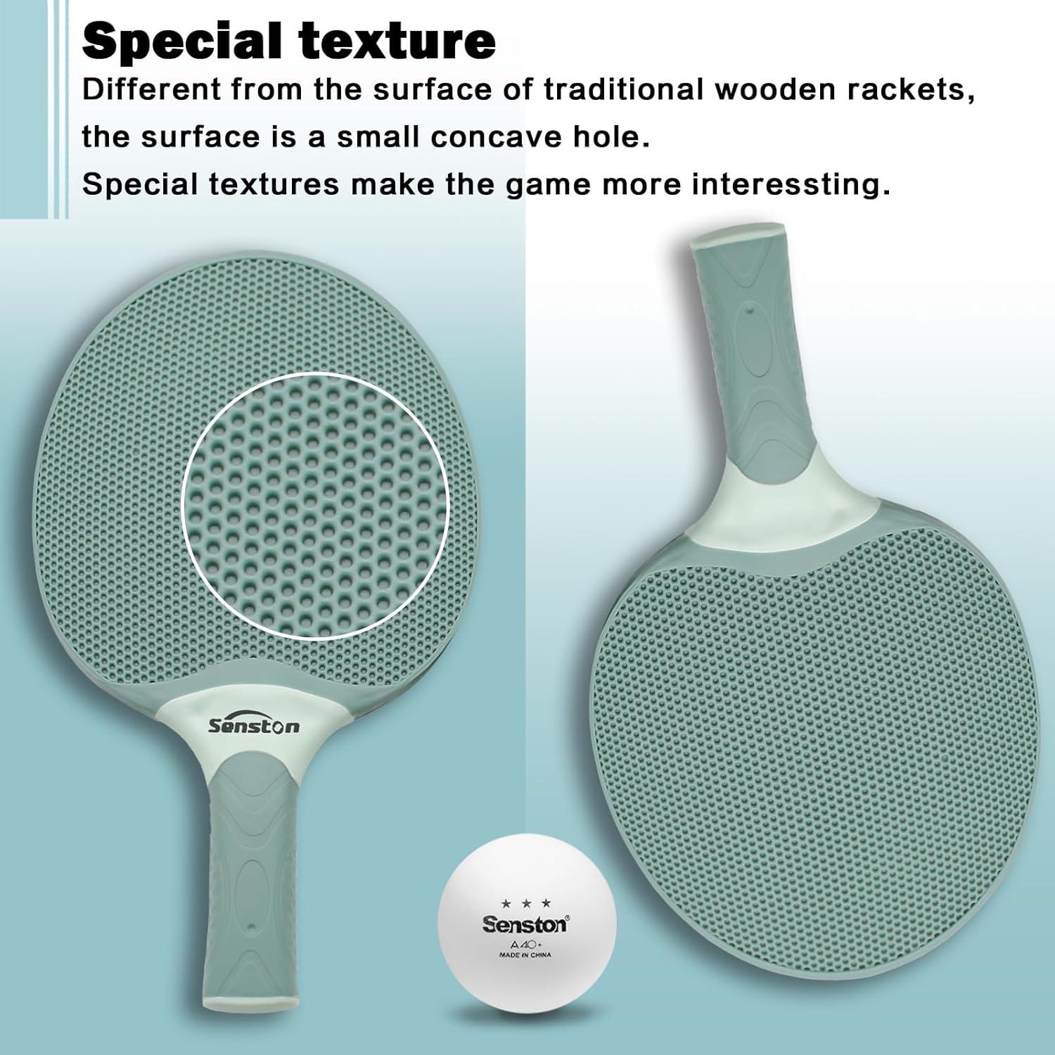 Senston Tischtennisschläger Set mit 3 Bällen und