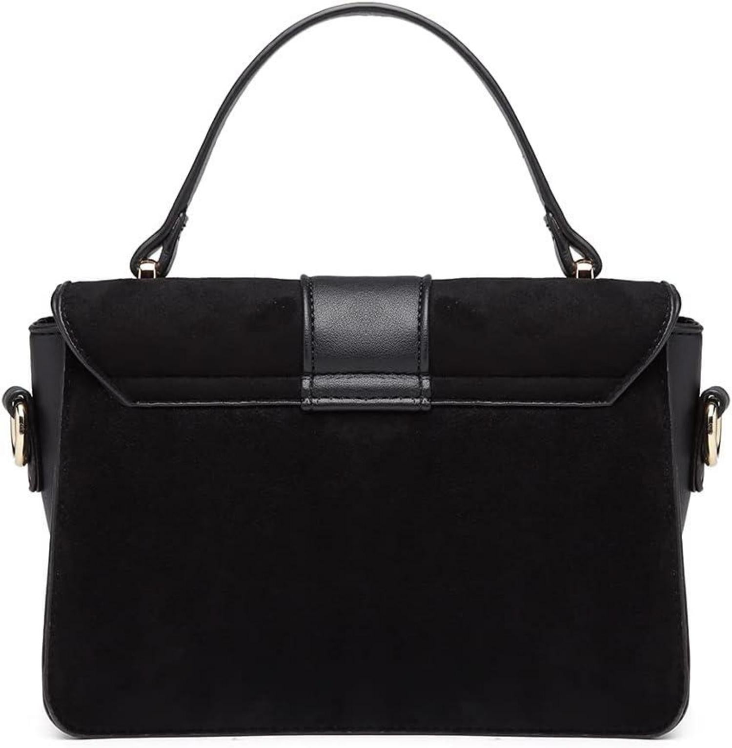 Umhängetasche Kunstleder Wildleder Vintage Flap Crossbody Bag