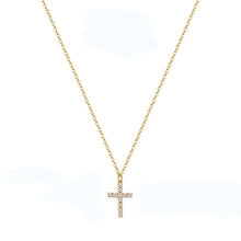 Diamant Kreuz Goldkette Layered Choker Halskette Modeschmuck