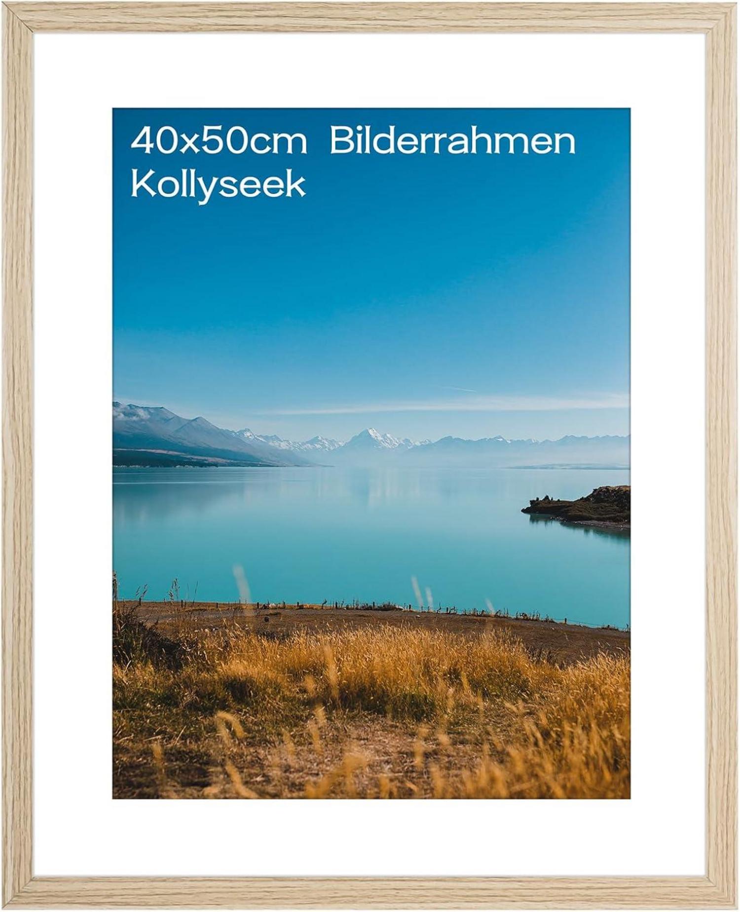 Bilderrahmen MDF Acrylglas-Holz 40x50cm Aufhängen Aufstellen