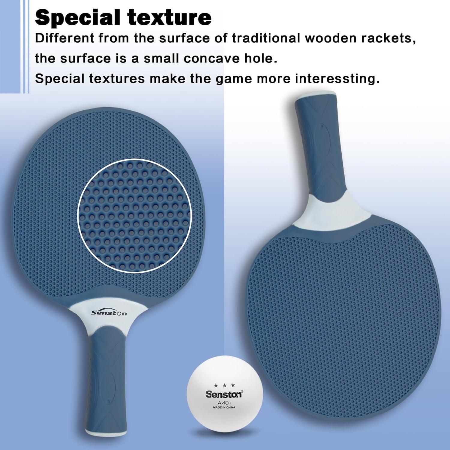 Senston Tischtennisschläger Set mit 3 Bällen und