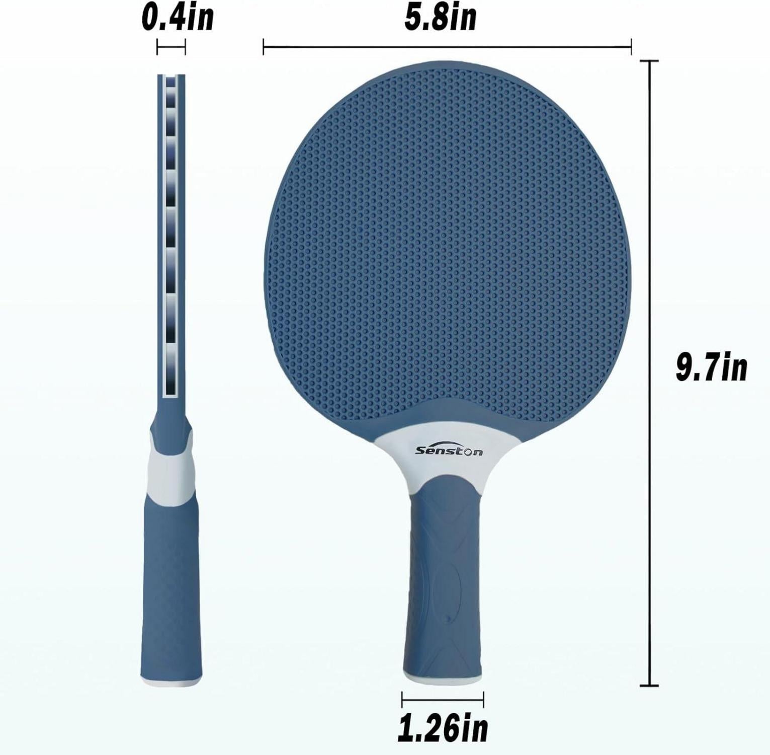 Senston Tischtennisschläger Set mit 3 Bällen und Aufbewahrungstasche