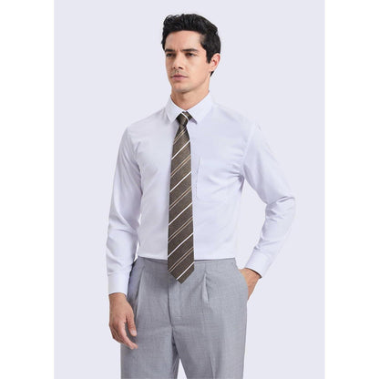 Herren Hochzeitskrawatte mit Streifenmuster und Einstecktuch