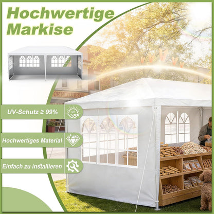 Party Zelt 3x6m – Wasserdicht & Robust für Garten & Camping