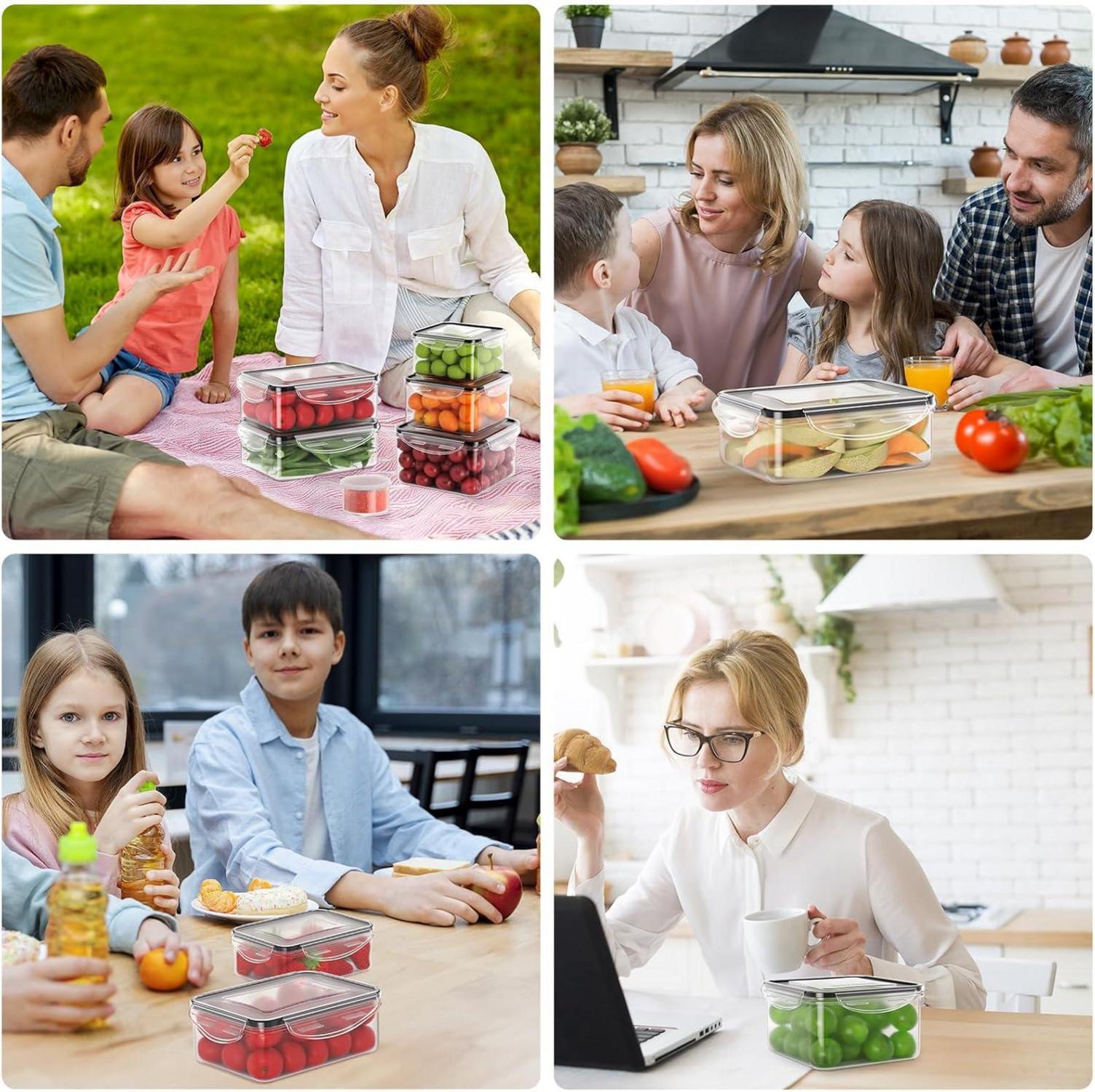 Frischhaltedosen Set 40-teilig Vorratsdosen Auslaufsicher & BPA-frei