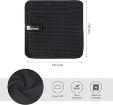 Mikrofasertücher Schwarz Waffeltuch 20x20cm 12er Set