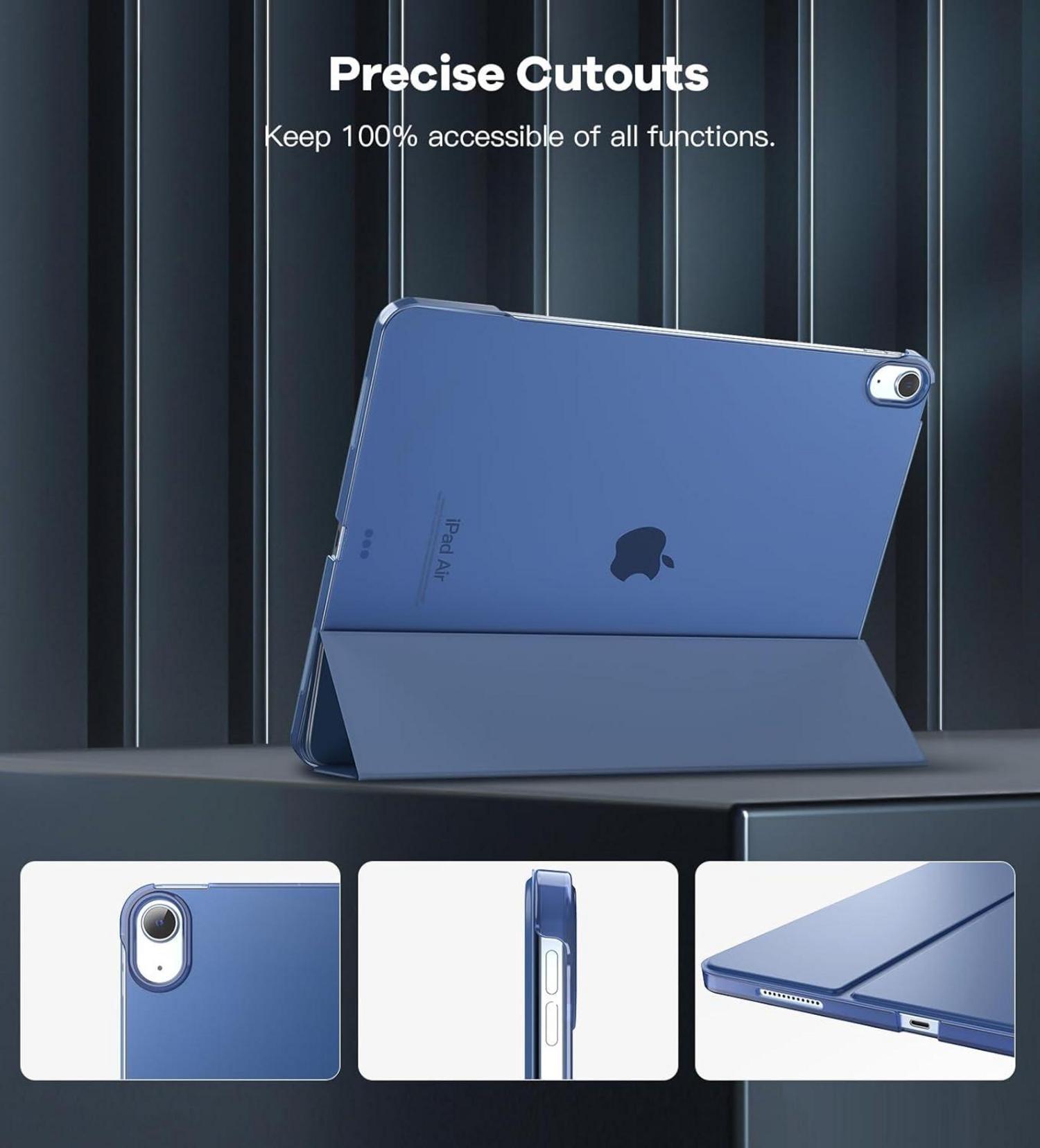 TiMOVO iPad Air 13 Hülle M2 2024 Marineblau Transluzent Schutzhülle