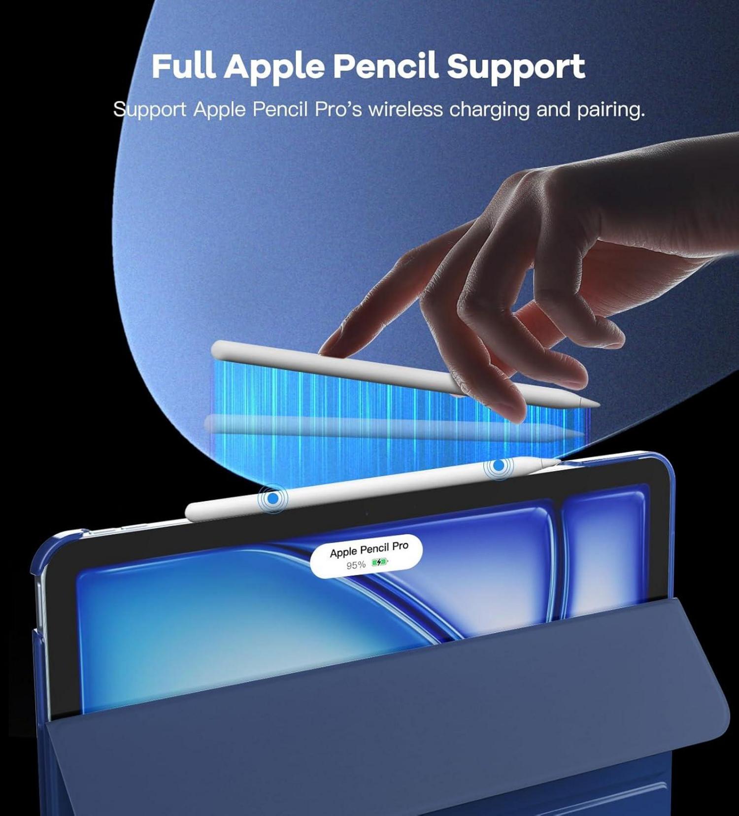 Hülle für iPad Air 13 Zoll M2 2024, Auto Schlaf/Aufwach, Dreifach