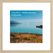 Bilderrahmen 30x30cm MDF Acrylglas Holz Aufhängen Aufstellen