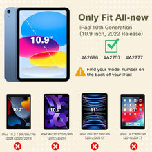 iPad 10 Hülle Stoßfest Zitrone Gelb mit Ständer