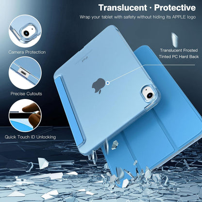 TiMOVO iPad 10 Generation 2022 Hülle Robust Stoßfest Kinder Case Capri Blau