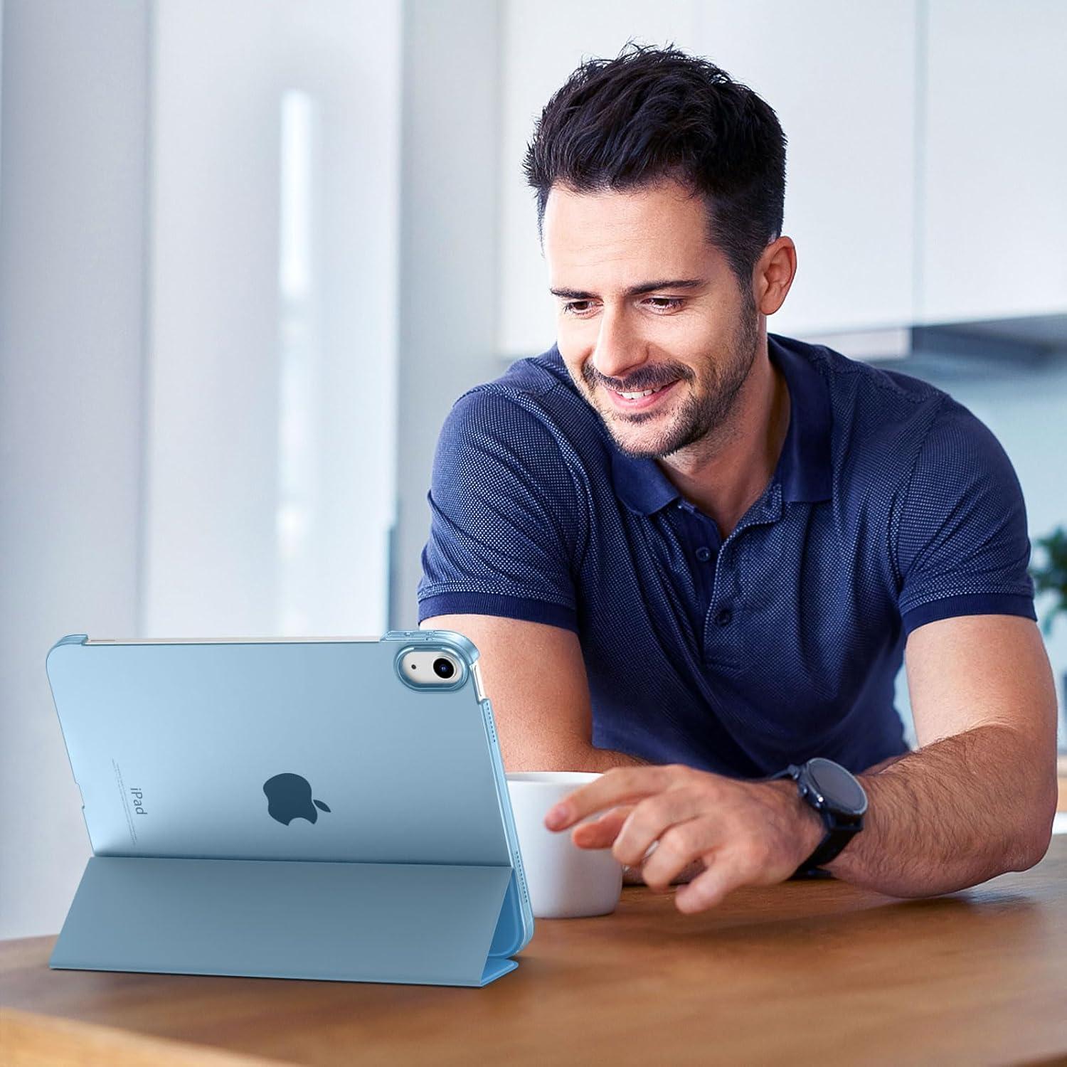 iPad 10 Hülle Robust Stoßfest Kinder Case Displayschutz & Ständer Blau