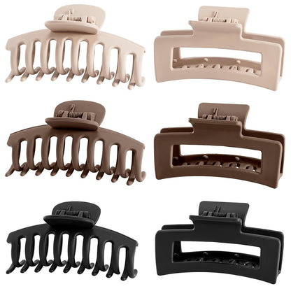 6-teiliges Set Große Haarklammer 8cm für dickes Haar - Damen