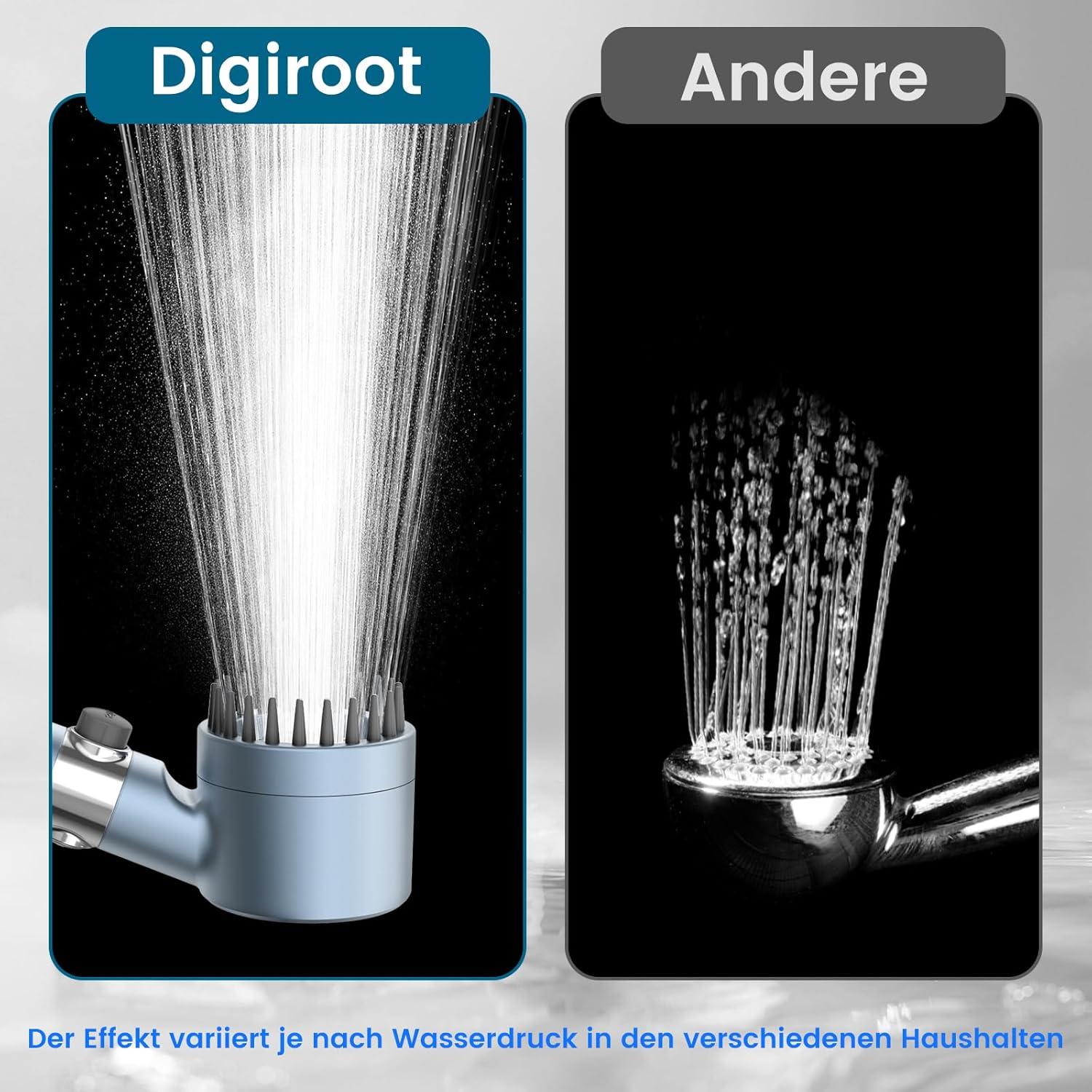 Hochdruck-Duschkopf Filter 1,5m Schlauch 4 Sprühmodilanglebig komfortabel