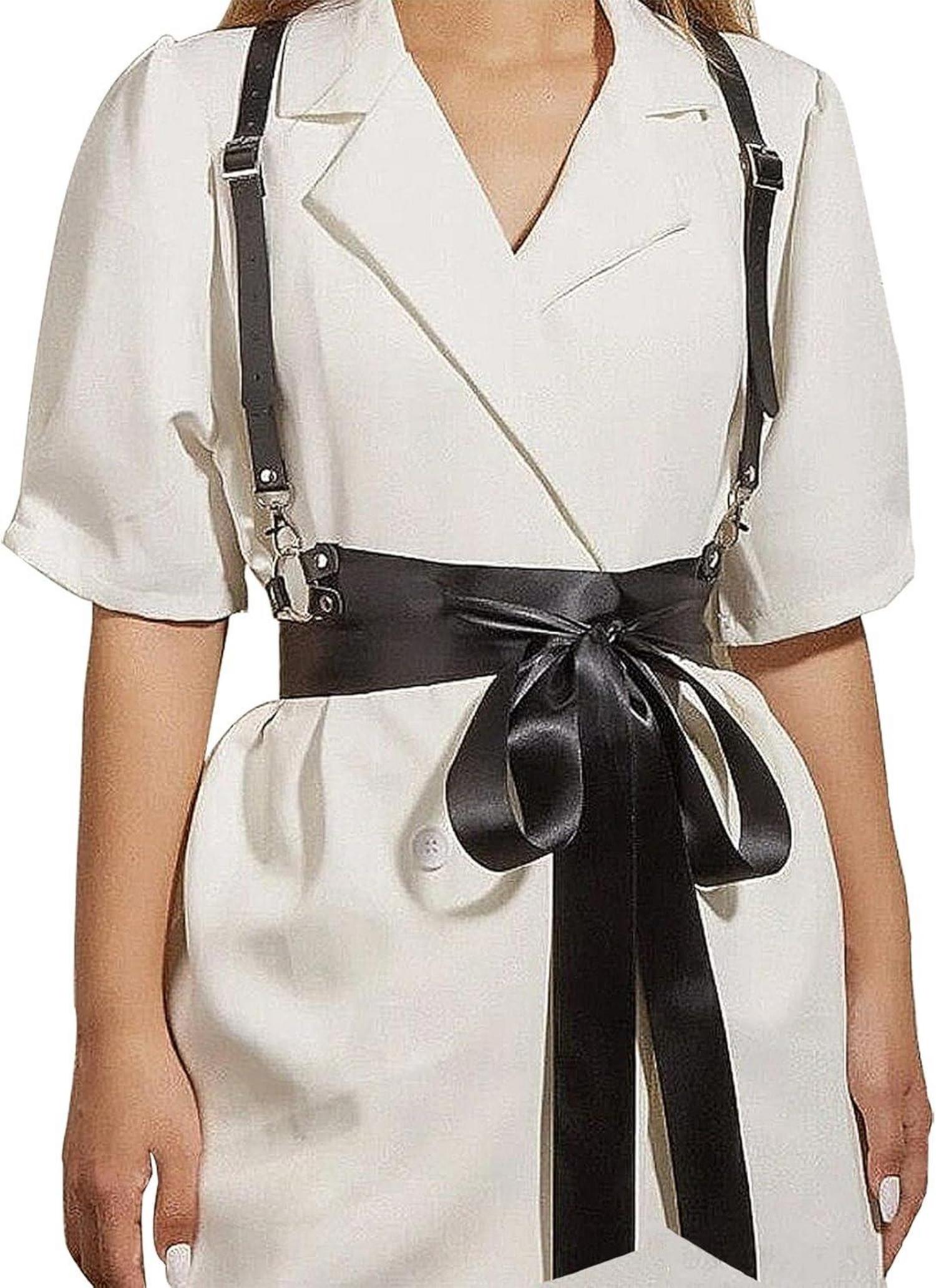 Punk Taillengürtel PU Leder Harness Gothic Rave Halloween