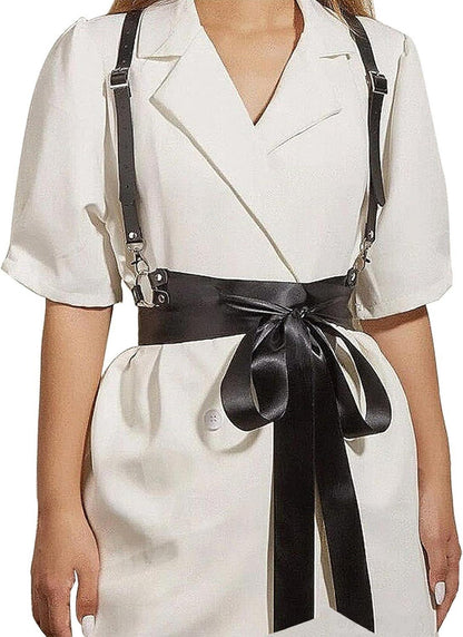Punk Taillengürtel PU Leder Harness Gothic Rave Halloween