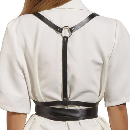 Punk Taillengürtel PU Leder Harness Gothic Rave Halloween