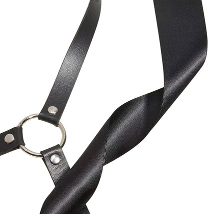 Punk Taillengürtel Damen PU Leder Einstellbar Gothic Cosplay Rave Halloween