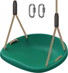 Heavy Duty Swing Seat with Adjustable Rope and Carabiners, Cushion