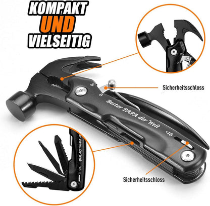 BIIB Multitool Hammer 12-in-1 für Männer Vatertag Weihnachten