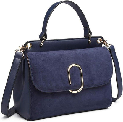 Damen Umhängetasche Top-Griff Kunstleder Wildleder Vintage Elegante