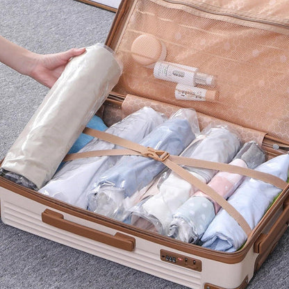 Vakuumbeutel Reise 10er Set 40x60cm – Kompressionsbeutel zum Rollen